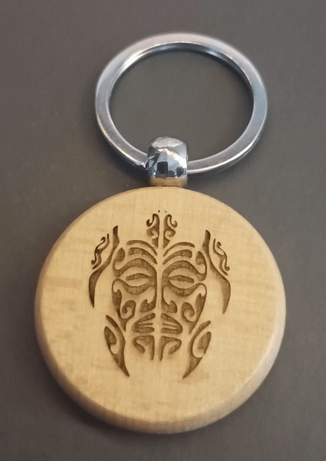 Porteclé en bois, rond 3cm