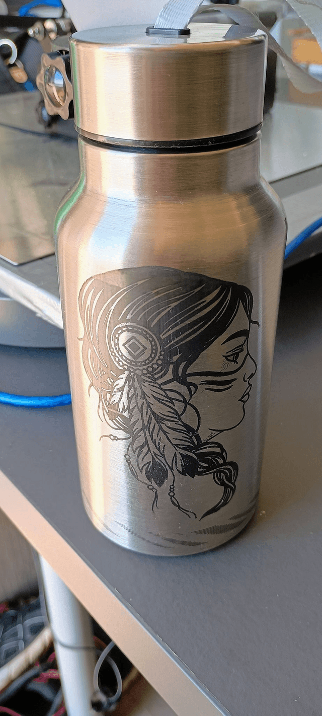 Gourde inox 500ml Motif Polynésien